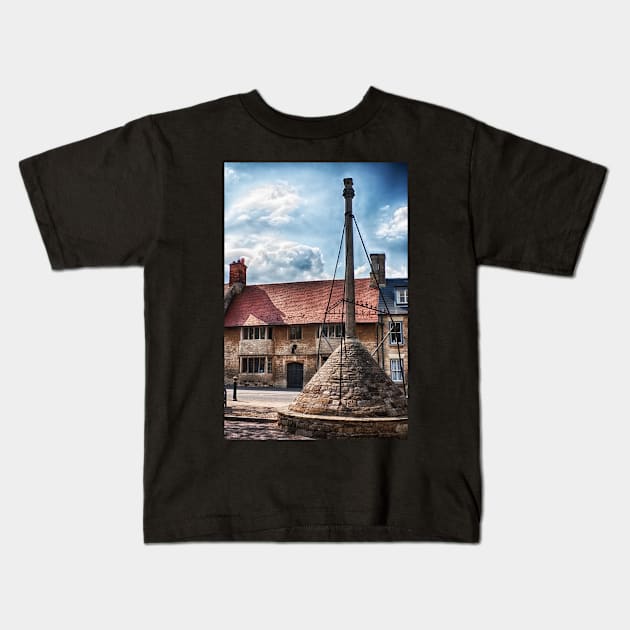 Market Cross Higham Ferrers Kids T-Shirt by InspiraImage